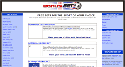 Desktop Screenshot of freebets.bonus-bet.com