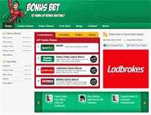 Tablet Screenshot of bonus-bet.com